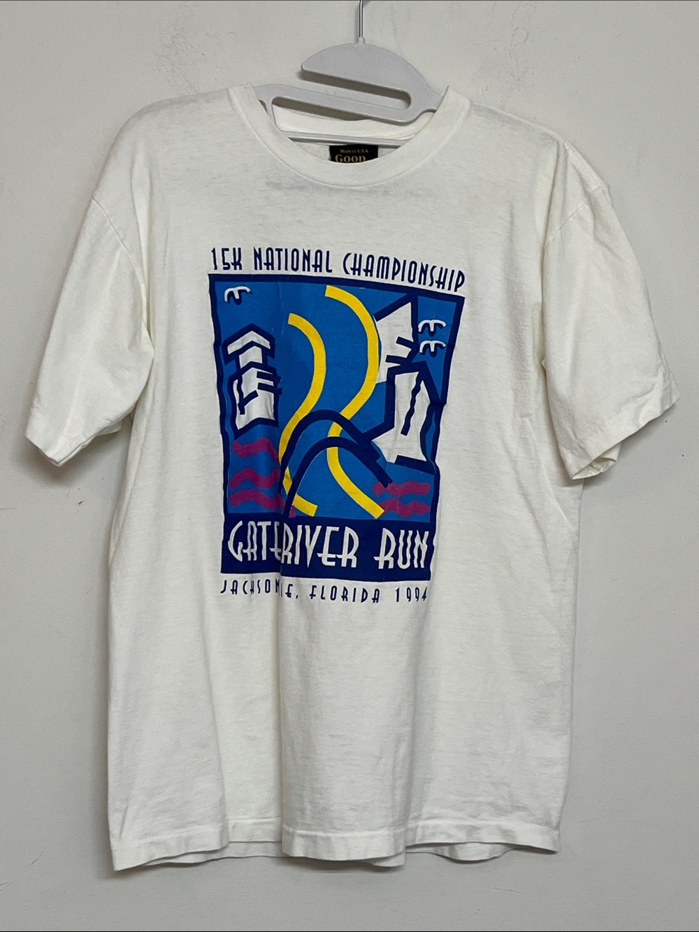 🌞 GoodTime Vintage Gatoriver Run 15K National Championship Graphic Tee men M